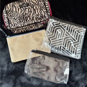 Four Small Cosmetic Bags